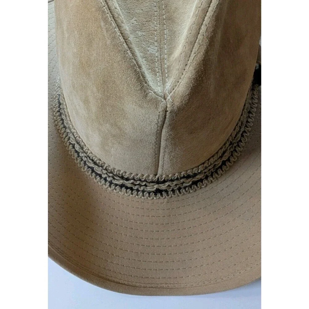 Vintage Resistol  7 1/4 Self Conforming Cowboy Hat Western Brand Suede Tan